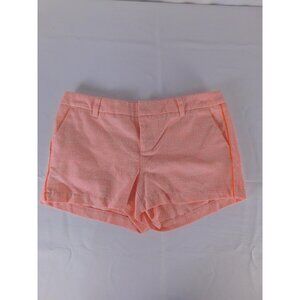 Merona Shorts Womens 4 Pink Textured Chino Flat Front Casual Summer Pockets